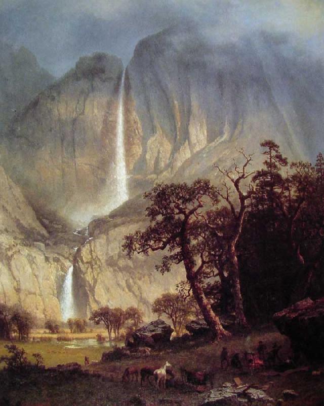 Albert Bierstadt The Yosemite Fall Sweden oil painting art